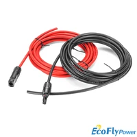 1 pair mf solar cable connector solar pv cable copper wire with connector extension cable 642 5 mm2 101214 awg 1 pair m