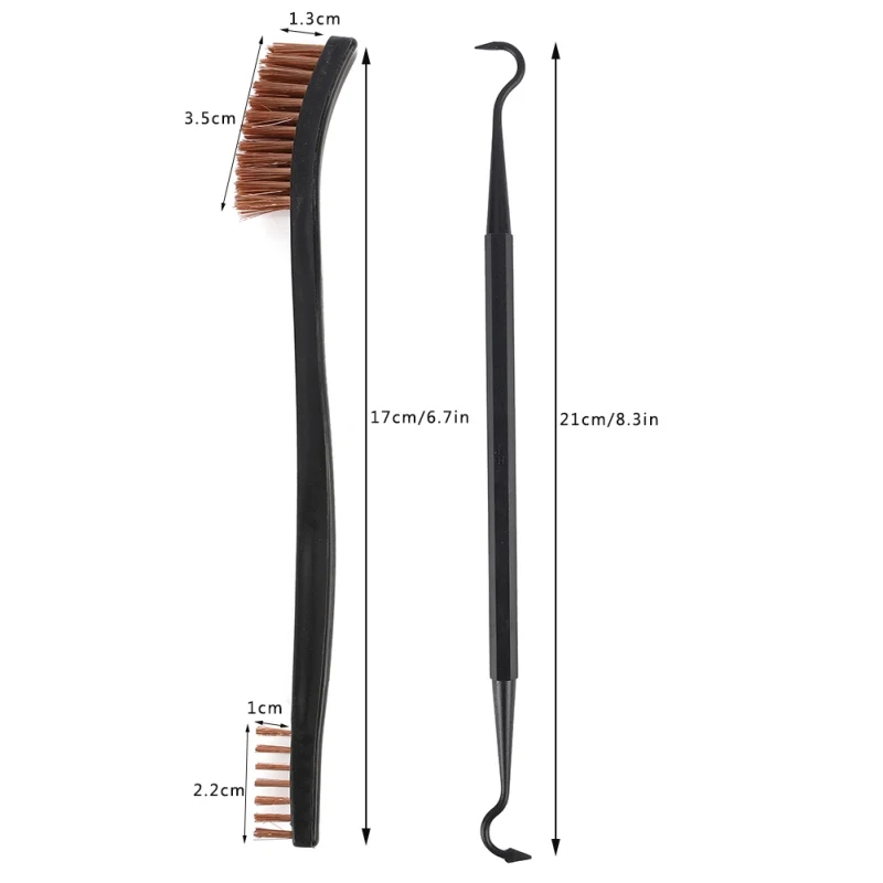 

7pcs/8pcs 3pcs Steel Wire Brush + 4pcs Plastic Pick Set Universal Gun Cleaning Kit Tactical Rifle Brush Hunting Accessories