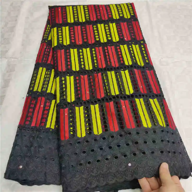 Хит продаж хлопковая кружевная ткань высокое качество швейцарская вуаль кружево