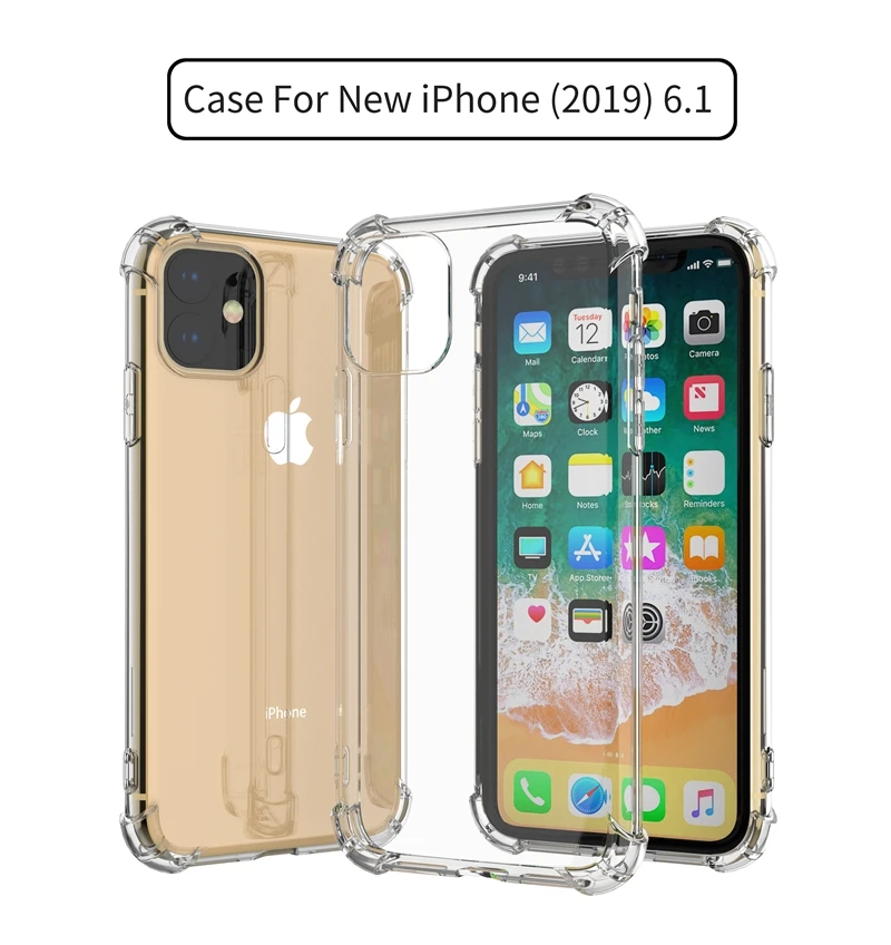 Противоударный мягкий чехол для телефона из ТПУ Etui Samsung Galaxy S7 S8 S9 S10 Plus Note 7 8 9 10 Pro