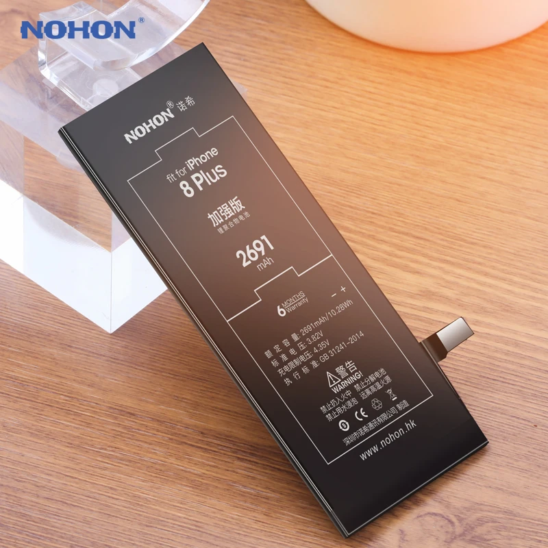 Аккумулятор NOHON для iPhone 8 Plus SE 2020 11 Pro Max 13 12 Mini XS XR 12Pro 13Mini |