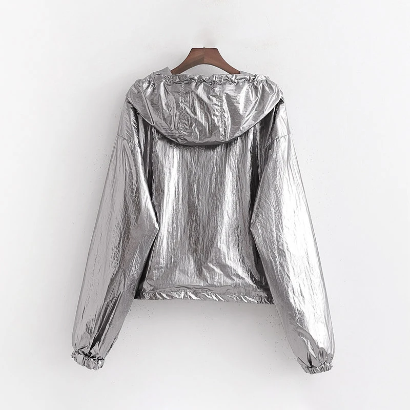 Oversize women sliver loose hoodies jacket 2019 fashion ladies harajuku causal jogger sweatshirts coat female feminine outwear | Женская