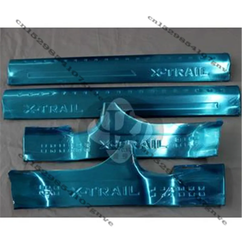 

Для 2014 2015 2016 x-след Ниссана T32/космического аппарата изгой, порогов накладка Добро пожаловать педали отделки салона Нержавеющая сталь стайл...