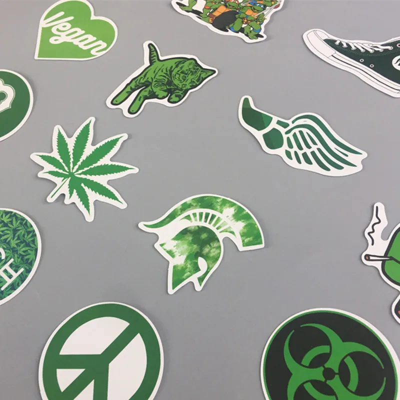 20pcs Cartoon Weed Anime Stickers for Kids Toy Car Motor Suitcase Laptop Skateboard PVC Waterproof Funny Movie Stickers