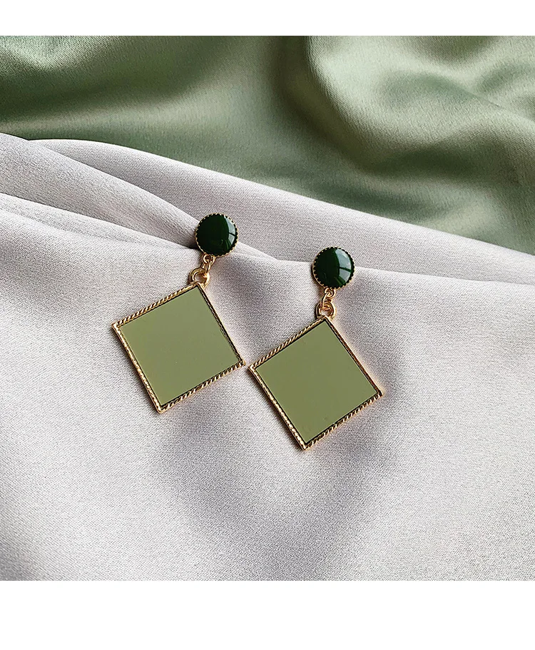 

SJCHO-37 Classic Acrylic Geometric Women Dangle Earrings Geometric Rectangular Earrings Fashion Earrings For Women Statement