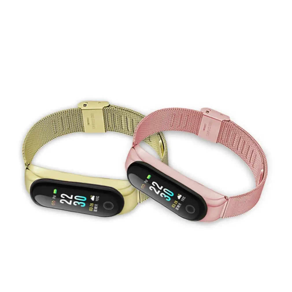 Модный Для Xiaomi Mi Band 4 сменный спортивный металлический ремешок с пряжкой браслет