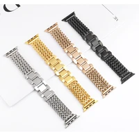 strap for apple watch band 44mm 40mm 42mm 38mm stainless steel watchband correa bracelet iwatch series 7 6 se 5 4 3 45mm 41mm