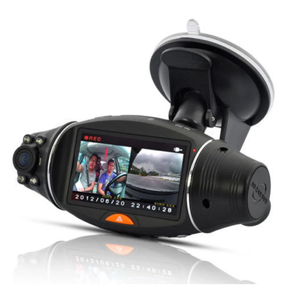 Автомобильный видеорегистратор Full HD с двумя объективами автомобильная камера