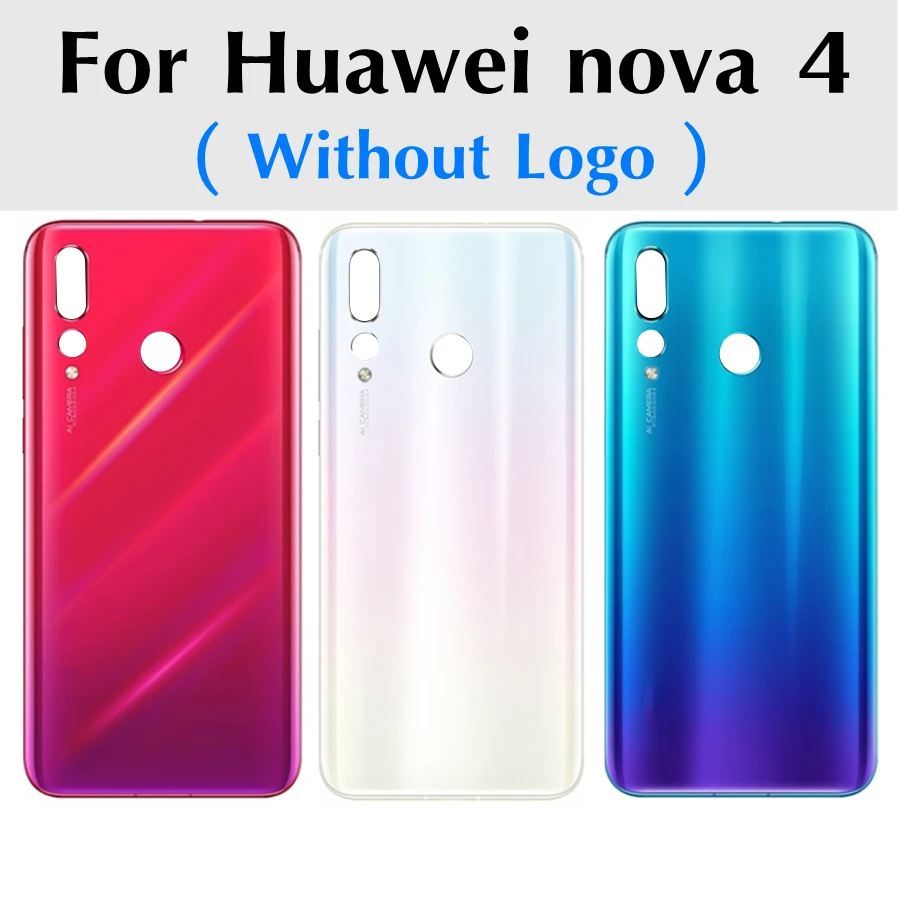 

For Huawei nova 4 Back Battery Cover Rear Housing Glass Door Panel Case