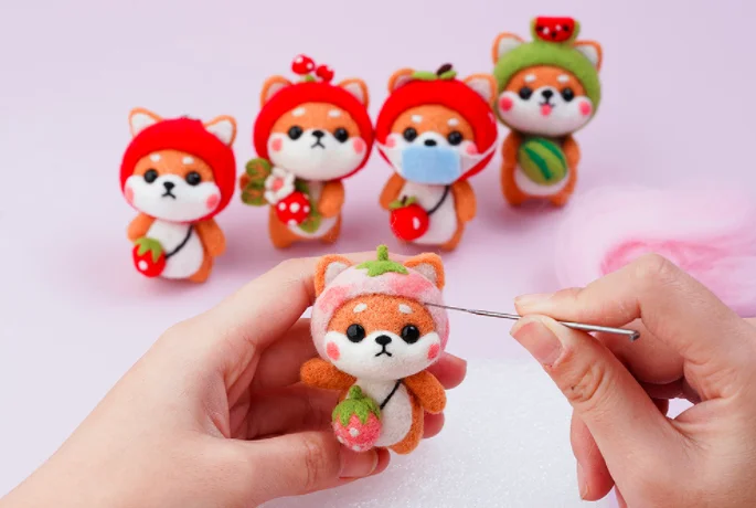 

Набор для рукоделия из шерсти и мягкого животного, войлочная игла, валяние, украшение, рукоделие, Рукоделие, сделай сам