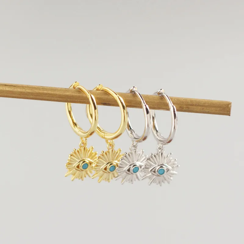 Серьги-гвоздики WANTME женские круглые ювелирные украшения из настоящего серебра 925