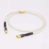 qed signature silver plated hifi usb cable high quality 6n occ type a b dac data usb cable
