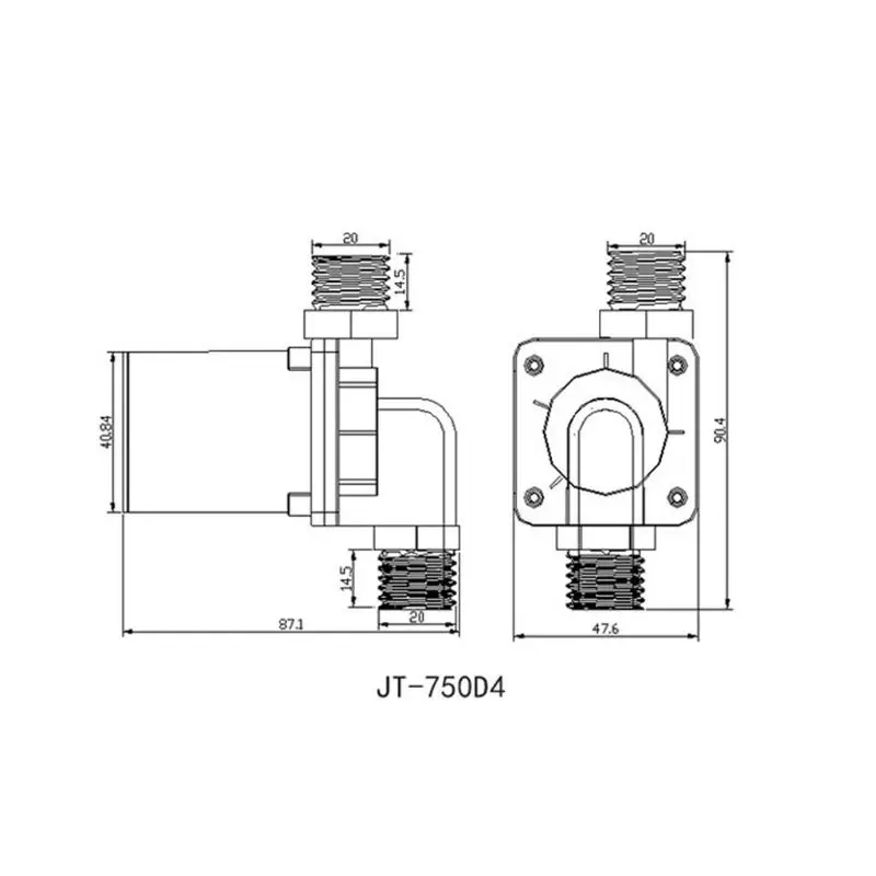 JT-750D Micro погружной водяной насос DC 12V/24V D4/D5 Солнечный водонагреватель | Бытовая