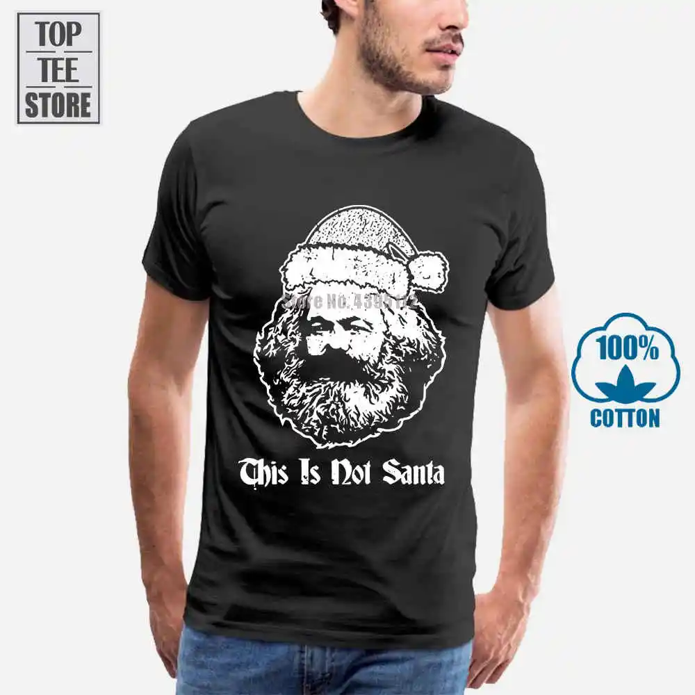 Это не Санта забавная футболка Карла Маркса с рождественским подарком мужская
