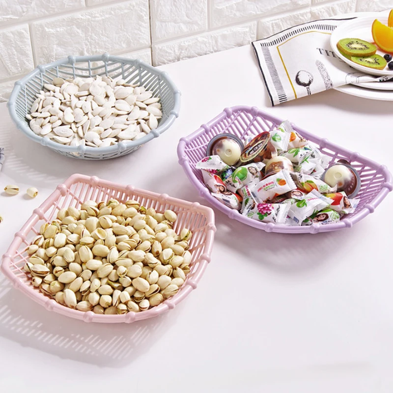 Новая креативная полая корзина для фруктов гостиной пластиковая тарелка закусок