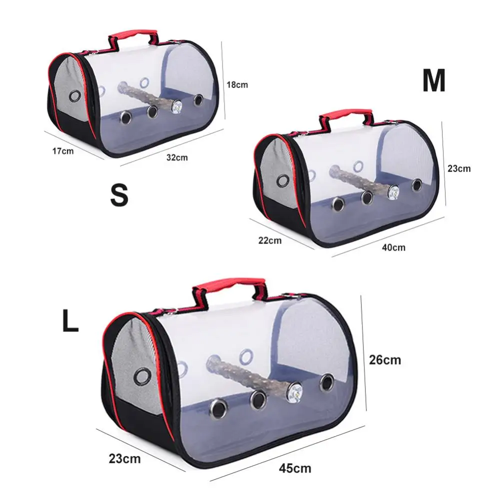 Прозрачная дышащая переноска для попугаев дорожная сумка клетка Сумка с