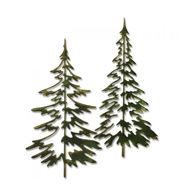 Plantillas de &aacute;lbum de fotos para hacer tarjetas, troqueles de Navidad doblados en 3D, sellos transparentes para el bosque, manualidades, bricolaje, novedad-2