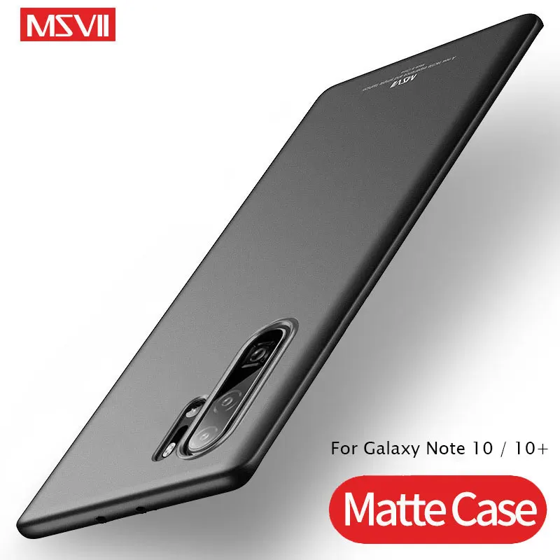 Для Samsung Galaxy Note 10 Pro/Plus чехол MSVII тонкий матовый для + Plus жесткий Pro|Бамперы| |