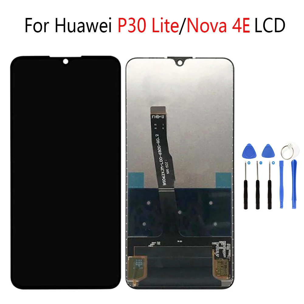 

Оригинальный ЖК-дисплей 6,15 дюйма для Huawei P30 Lite/ Nova 4E, сенсорный экран, дигитайзер в сборе, ЖК-дисплей P30 Lite, запасные части