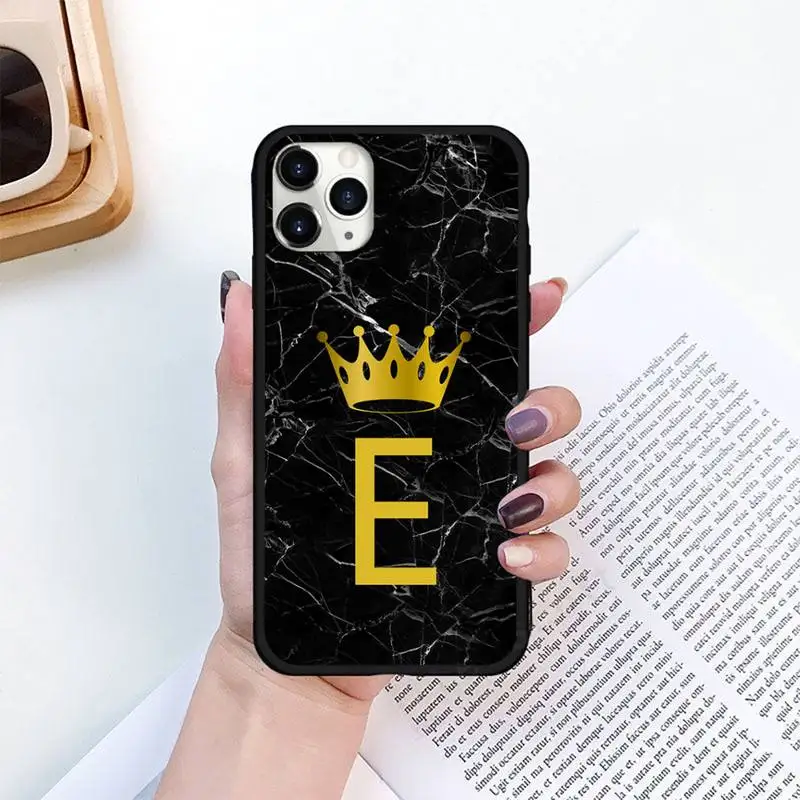 

Marble letters Pattern Phone Case for iPhone 11 12 pro XS MAX 8 7 6 6S Plus X 5S SE 2020 XR mini