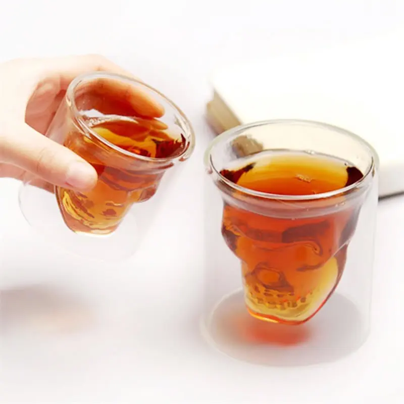 OBR 25 мл двойными стенками стекло в форме черепа бокал для вина es виски пивное