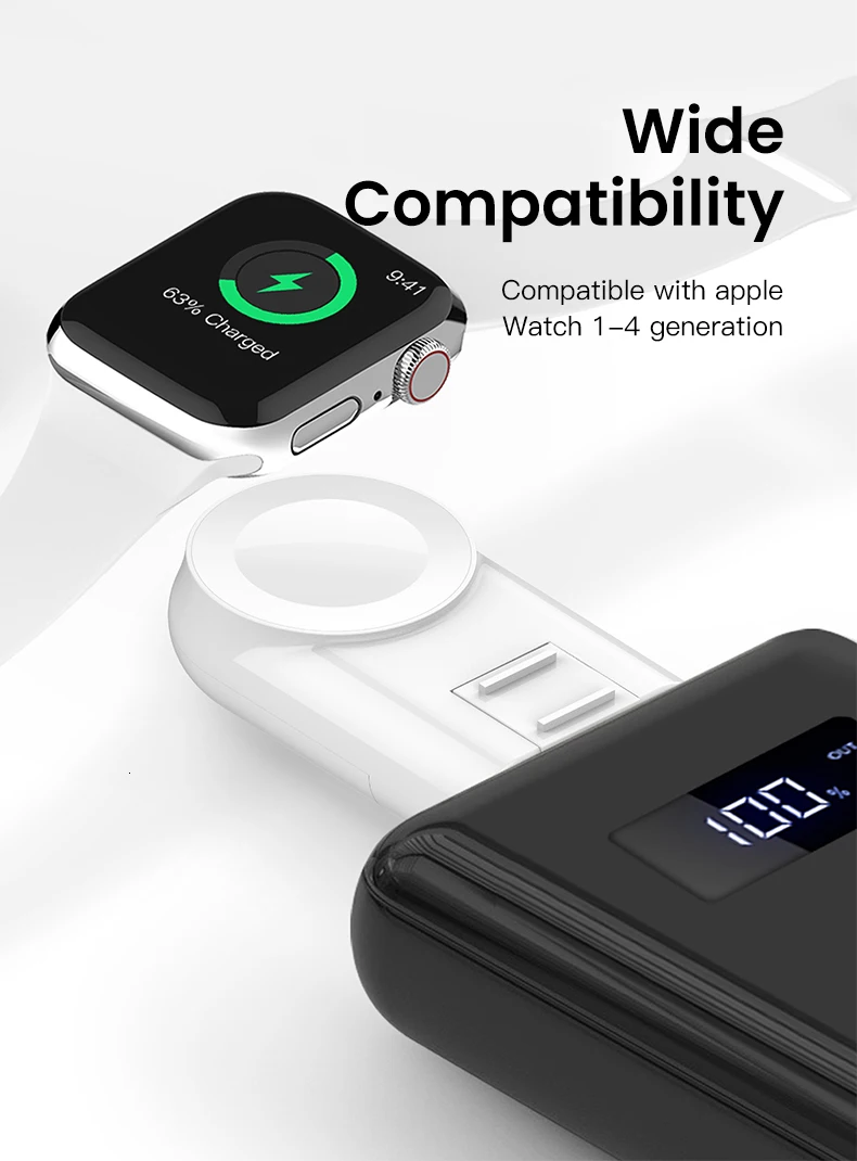 USB магнитное беспроводное портативное зарядное устройство для Apple Watch iWatch серии 5 4 3 2 1 путешествия USB Регулируемая зарядная док-станция зарядное устройство