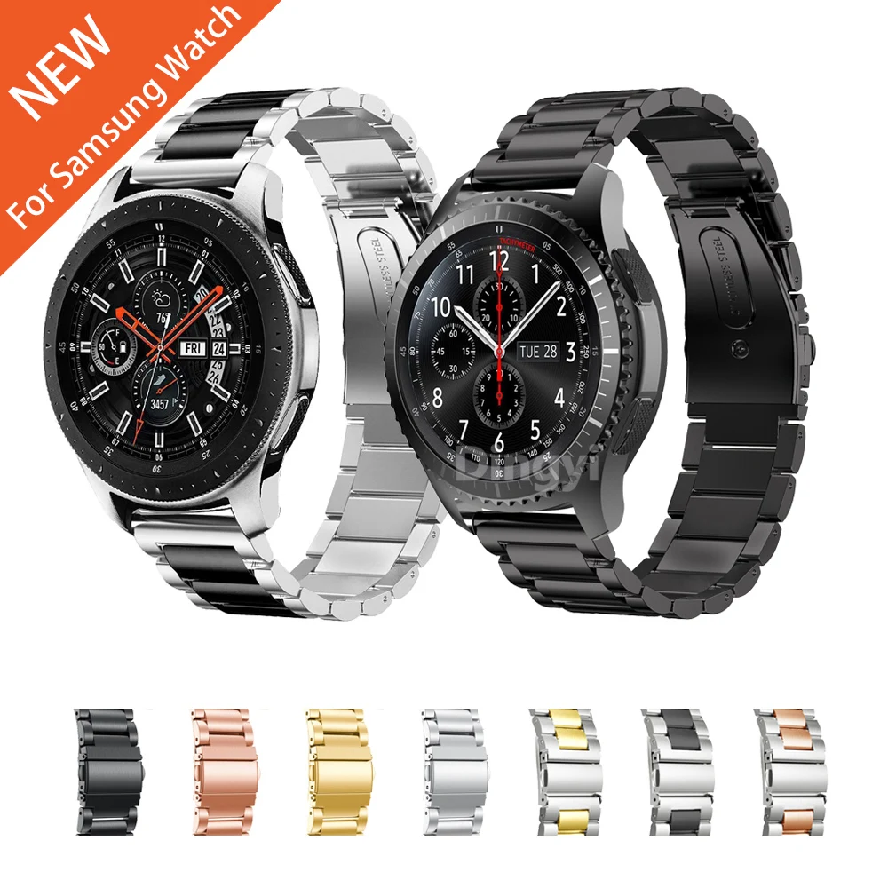 

For Samsung Galaxy Watch Metal Stainless Steel Band 46mm 42mm Bracelet Strap for Gear S3 Classic Frontier 22mm watchband