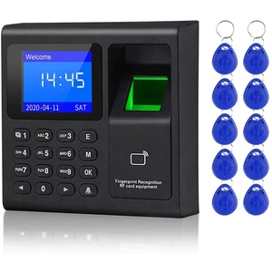 biometric rfid access control system rfid keypad usb fingerprint system electronic time clock attendance machine free global shipping