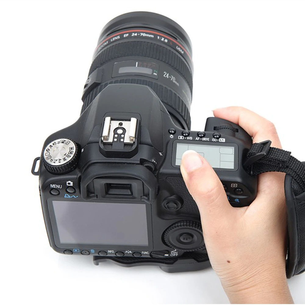 Ремешок на запястье для Canon Nikon Sony Olympus SLR/DSLR черный браслет аксессуары камеры |