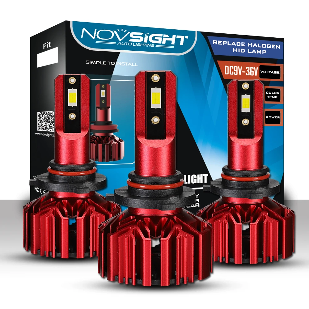 NOVSIGHT 60 Вт 9006 HB4 светодиодный противотумансветильник фары H4 мини светодиодные H7 H11