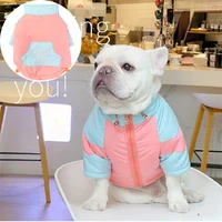pet dog coat winter warm pet puppy autumn winter cotton padded coat for dogs thickened stand up collar down jacket