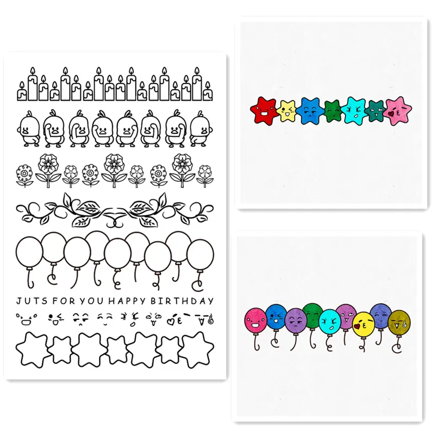 Горячая Распродажа прозрачные штампы со звездами/силиконовые уплотнения