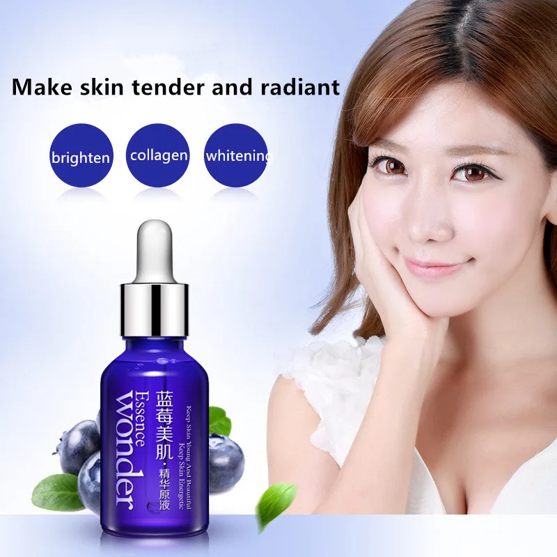 Черника ремонт жидкий коллаген эссенция для лица Уход за кожей с сывороткой