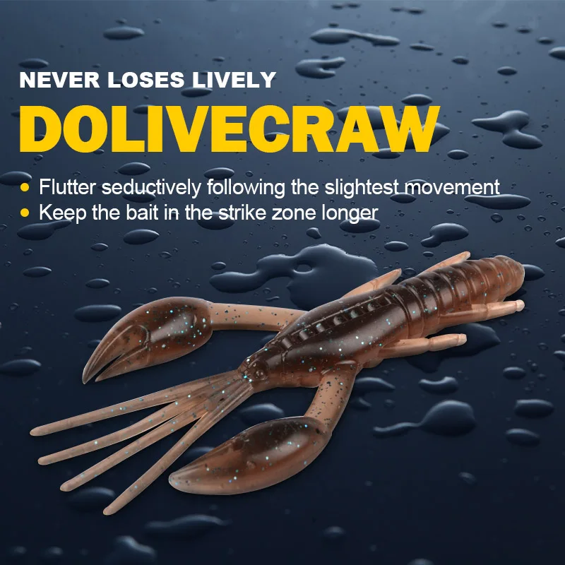 Мягкие приманки MEREDITH DoliveCraw 50 мм 65 80 рыболовные Isca искусственные мягкие для ловли