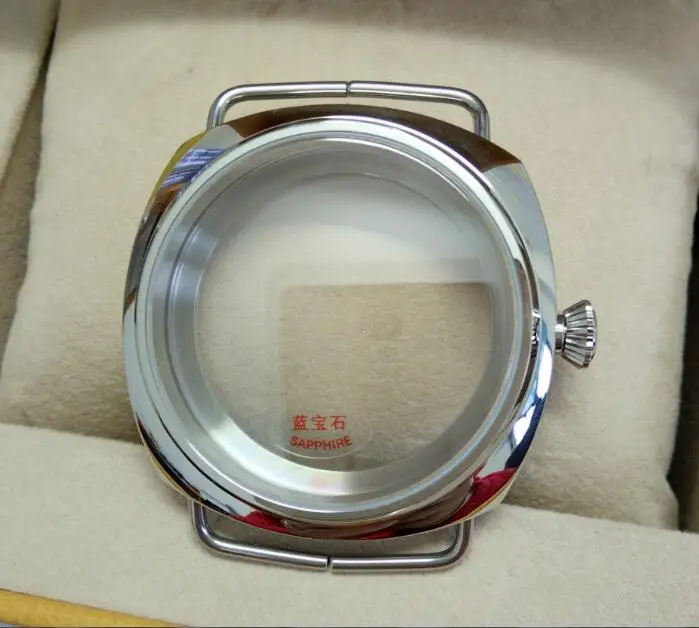 45 мм сапфировый Кристалл 316L чехол для часов из нержавеющей стали подходит 6497/6498