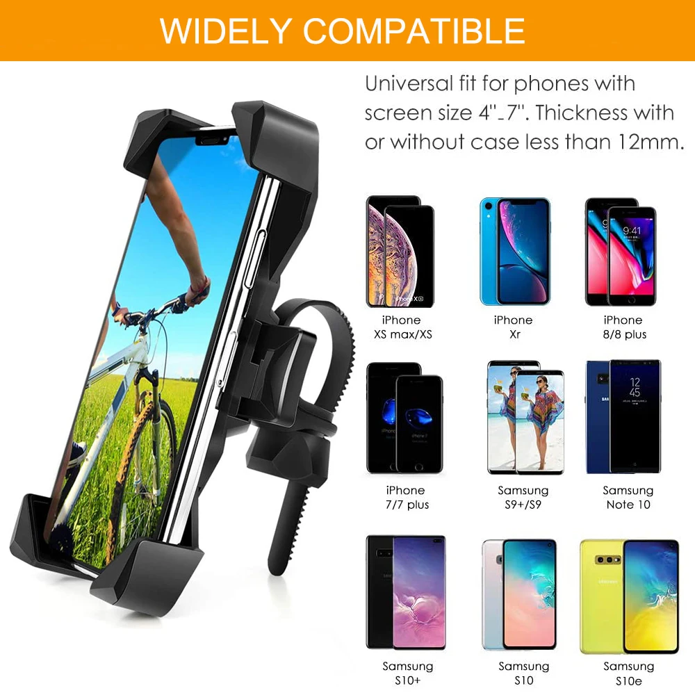 untoom bicycle phone holder universal motorcycle handlebar phone holder stand for iphone samsung gps bike cellphone holder mount free global shipping