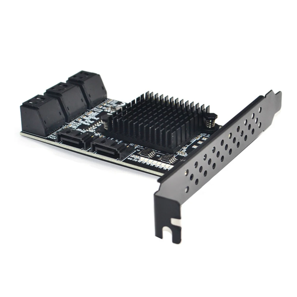 

PCI Express X1 6 Гбит/с, адаптер для карты изображения, удлинитель, карта PCI-E для SATA3.0, 8-портовая Плата расширения для 88SE9215