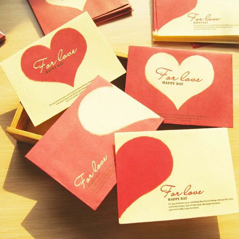 

A 20 шт./лот бумажные мини-конверты в виде сердца для свадебных приглашений с надписями и картами для хранения на День святого Валентина подар...
