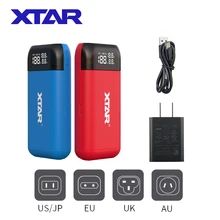 XTAR Portable Quick Charger 18650 Power Bank Type C Input QC3.0 Charging 18700 20700 21700 Battery PB2S 18650 Battery Charger