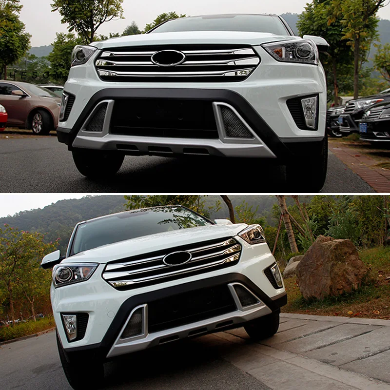 Для хундай крета ix25 Hyundai Creta 2015 2016 2017 2020 Хромированная передняя Центральная сетка