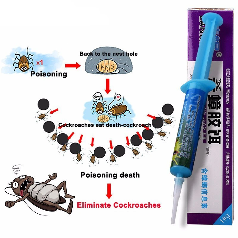 1 шт. мощная гелевая приманка для борьбы с вредителями и тараканами Защита