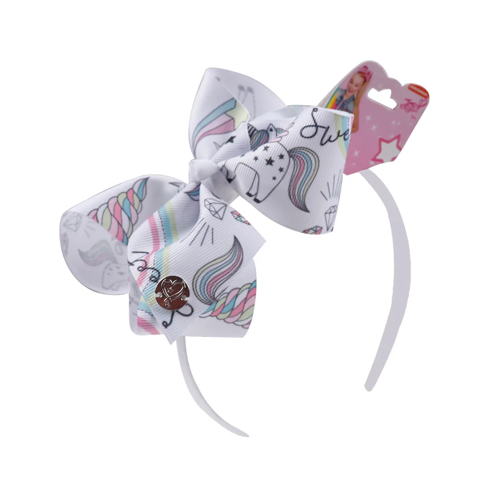 10 шт./лот Радуга печатных волос лук оголовье для девочек обруч ручной работы