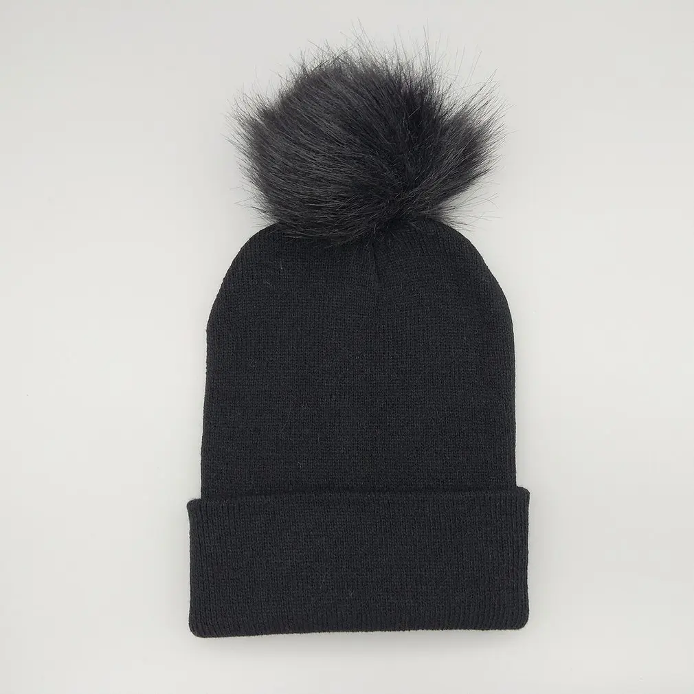 Меховая шапка с помпонами зимняя женская для девочек вязаные шапочки фирменная