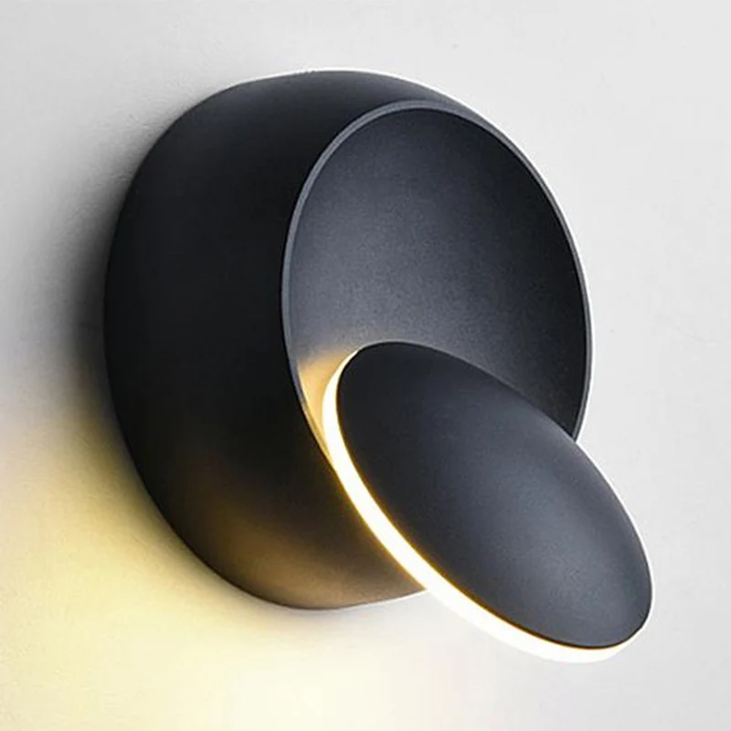 Светодиодная лампа мощностью 5 Вт с круговой настенный светильник 360 градусов