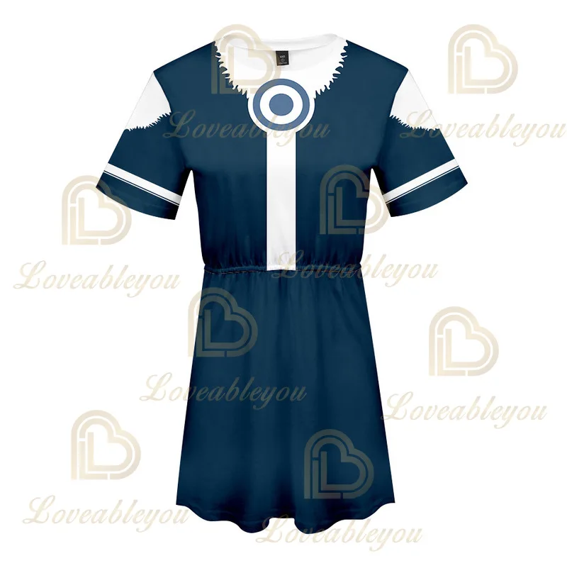 

All Might Dress Top Colors Anime Cosplay Costume Summer Print Tops For Women Cosplay Costumes