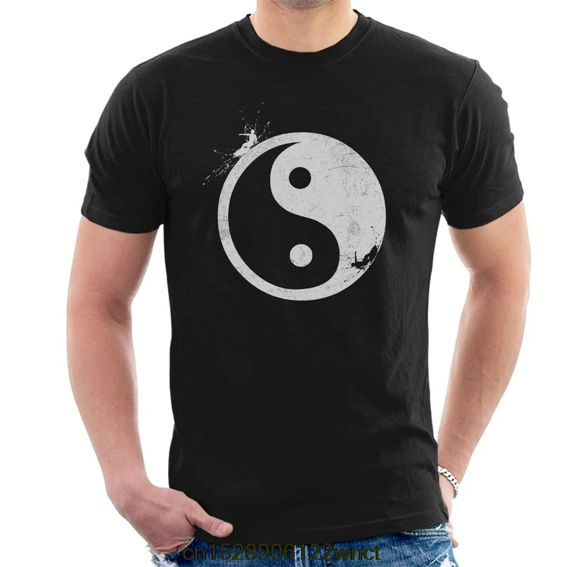 

2020 New Printed Funny Yin Yang Surfer Outside Men's T-Shirt camiseta masculina women's tshirt