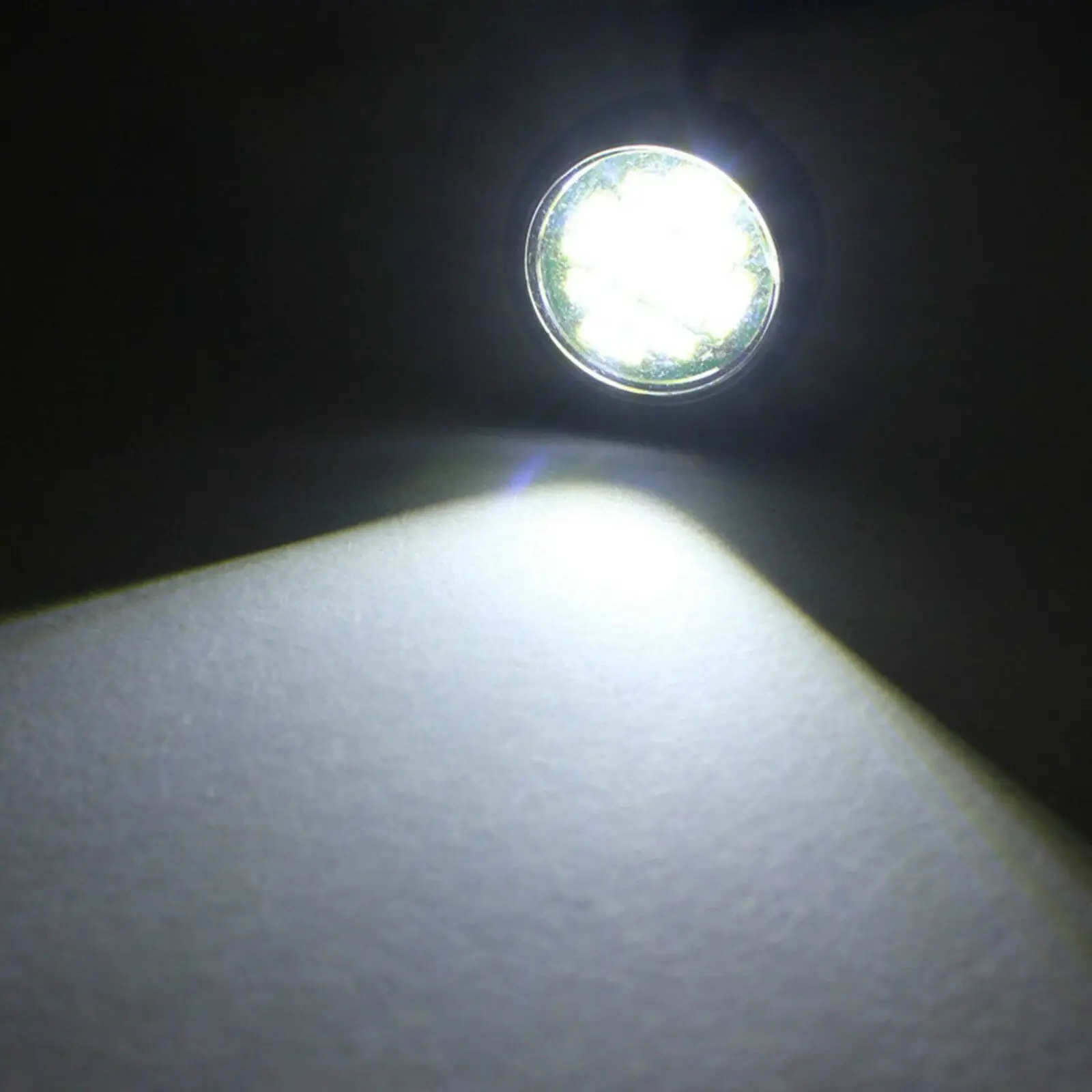 

12V LED Light Aluminum Backup Car Daytime Running White 10pcs Accessories