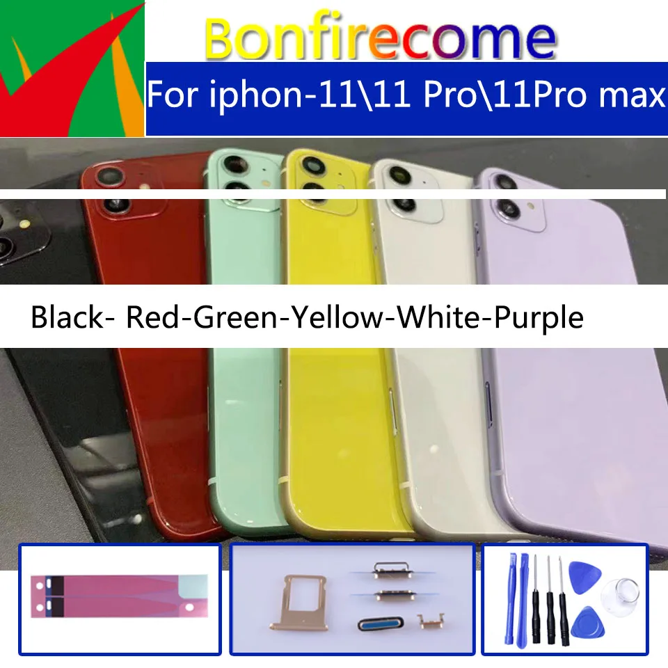 Оригинал для iphone 11 Pro 11Pro max задняя средняя рамка Шасси черный корпус крышка