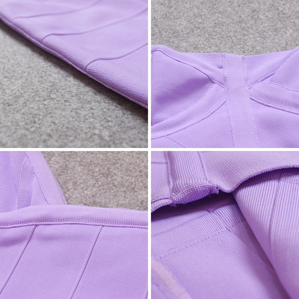 new fashion summer purple violet strap v neck sexy women bodycon mini hl bandage dresses