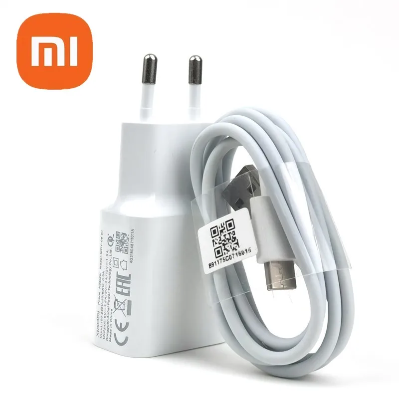 

Original Xiaomi mi a3 Fast Charger 18W EU QC 3.0 Quick Wall Charge Power Adapter usb type c cable For mi 8 9 se a2 a1 9t k20 pro